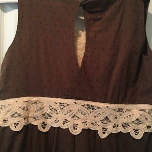 Beautiful Brown and Cream Lace Dress